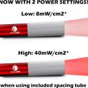 Red Light Therapy 670nm for General Wellness | USA Lab Verified 670 nm Flashlight (LED) w/Silicone Spacing Tube | Easy on The Eyes - no Blue Light v4.0