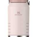 Stanley IceFlow 2.0 Flip Straw Jug with Handle 96 oz | Twist On Lid and Flip Up Straw | Leakproof for Travel and Sports | Insulated Stainless Steel |BPA-Free | Rose Quartz