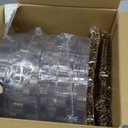 LIYH 200 Pcs Clear Gold Plastic Dessert Plates 7.5"and Cake Forks 5" - Clear Small Cake Plastic Plates and Gold Forks for Parties Wedding Birthday (200Pcs(100 Guests))