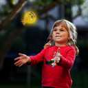 ArtCreativity Flashing Mohawk Balls, Set of 4, Light Up Bouncy Balls for Kids with Faux Hair, LED Bouncing Balls in Assorted Colors, Light Up Party Favors, Pinata Stuffers, and Goodie Bag Fillers