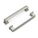 Banqin 10 Pack Brushed Nickel Cabinet Handles, 5 Inch Hole Center Pulls, Kitchen Cabinet Handles Square Drawer Pulls for Kitchen Bathroom Bedroom