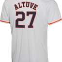 Outerstuff Jose Altuve Houston Astros MLB Kids Youth 8-20 White Home Player Jersey (10-12)