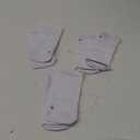 Hylaea Athletic Running Socks Cushion Padded Moisture Wicking Low Cut (Large, 3 Pairs White)