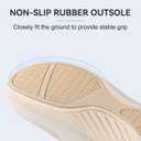 Vanessa Womens House Shoes with Arch Support, Orthopedic Casual Slippers with Comfortable Velvet Lining, Slip On Slipper Shoes for Women Indoor & Outdoor Walking (6, Off-white)