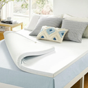 Best Price Mattress 3 Inch Gel Memory Foam Mattress Topper with Cover, CertiPUR-US Certified, Dorm Essentials, Twin XL