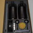 [Luxury] Kitchen Soap Dispenser Set - 16OZ Amber Glass Bottle, Stainless Steel Pump, Instant Dry Tray, Waterproof Labels, Non-Slip Silicone Pad, and Dish Brush | Upgrade for Your Kitchen and Bathroom