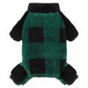 Dosuyi Turtleneck Dog Pajamas for Small Dogs, Fleece Puppy Sweater, Winter Cute Tiny Pet Clothes Pet Jumpsuits Chihuahua Yorkie Puppy Cat Clothes (Medium, Green)