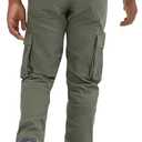 Wrangler Authentics Boys' Cargo Pant, Olive, 14 Husky