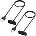 Kissmart Charger for Fitbit Inspire 3, Replacement USB Charging Cable Cord Accessories for Fitbit Inspire 3 Fitness Tracker [2Pack, 3.3ft/1m]
