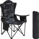 Aohanoi Heavy Duty Camping Chairs for Adults with Cup Holder & Cooler Bag, 500lbs