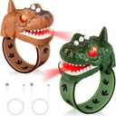cxjoigxi Dinosaur Walkie Talkies for Kids, Dinosaur Toys, Rechargeable Wrist Walkie Talkie with Flashlight, Outdoor Adventure Camping Gear, T-Rex Dino Toy Birthday Gifts for Boys Girls 3-12 Years Old