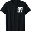 Classic 67 Meme - I Love SIX Seven T-Shirt, Small