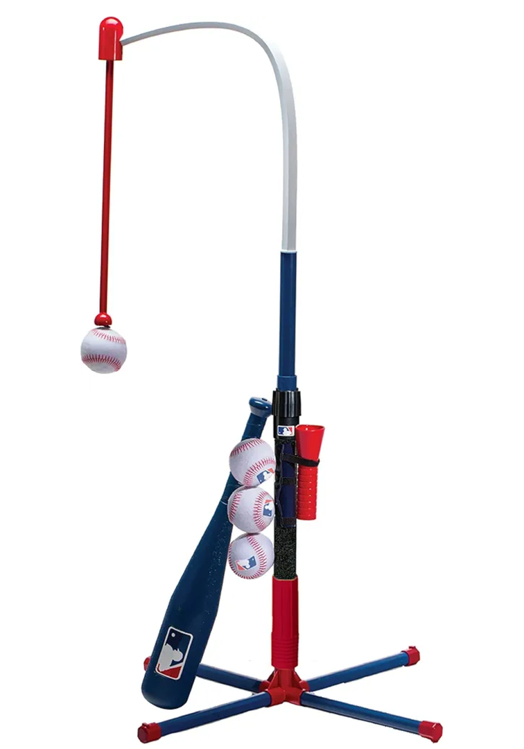 Franklin Sports Grow-with-Me Kids Baseball Batting Tee + Stand Set for Youth + Toddlers - Youth Baseball, Softball + Teeball Hitting Tee Set for Boys + Girls