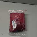 Smiry Velvet Seat Covers for Dining Room Chair Set of 2, Stretch Fit Removable Washable Chair Seat Cushion Protector Slipcovers with Ties, Wine Red