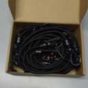 Small Bungee Cords with Hooks Assorted Size of 12 inch, 18 inch,24 inch and 36 inch Length, Marine Grade Dip Coating Metal Hooks Without Sharp End, 1/4 inch Diameter Rubber Bungee Cord