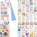 Peacoblue 30pcs UV DTF Bookmarks Wraps Transfer Stickers Bible and Scripture for Women Men Reading, Waterproof Bookmarkers Decal(No Blank Bookmarks) for Acrylic Plastic Metal Blank Bookmark