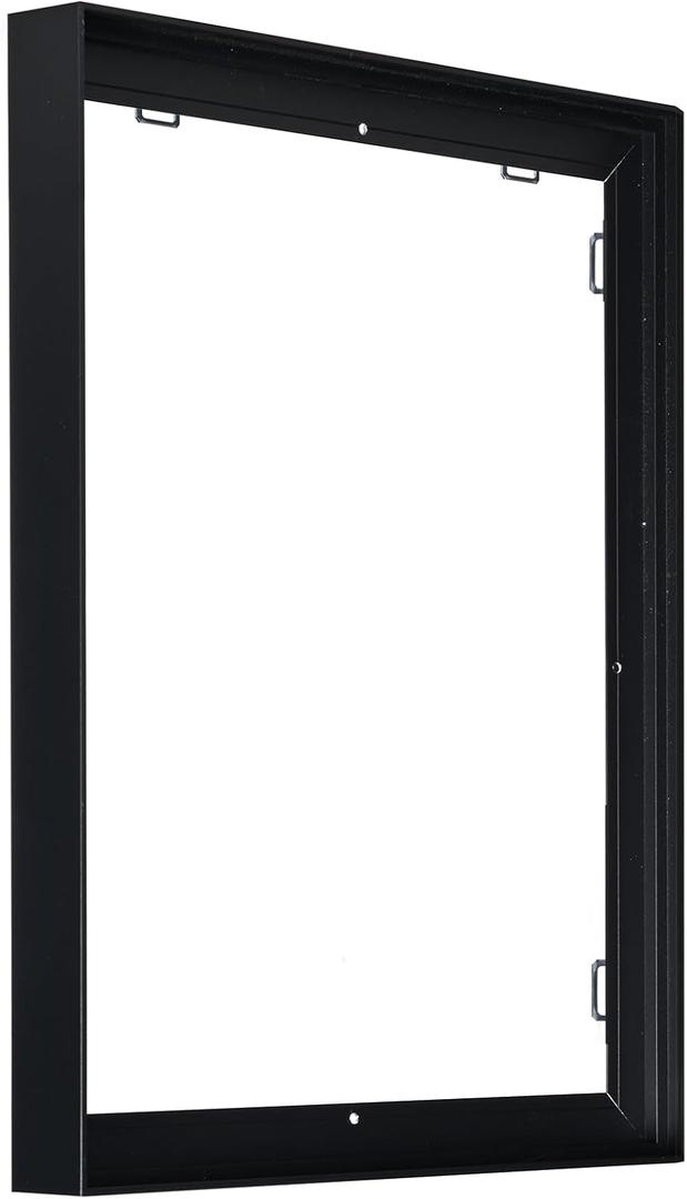 16x24 Assembled Canvas Frame for 0.6"-0.9" Deep Stretched Canvas, 0.75" Depth Floating Frame, Black(1PCS,Aluminum)