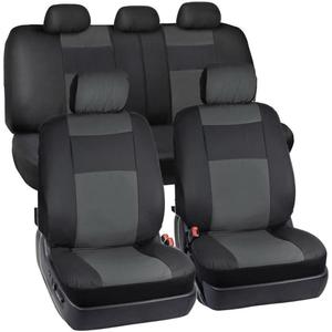 Cobear Front & Rear Seat Covers for Toyota Prius 2001-2015 2008 2009 2010 2011 2012 2013 2014 Car Seat Cover Full Set Seat Protectors Covers Black