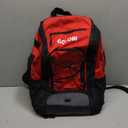Goloni 40L Baseball Bag, Softball Bat Bag with Shoes Compartment,Fence Hook,Backpack for Baseball, T-Ball & Softball Equipment & Gear (Red)