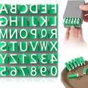 Alphabet Stamps for Clay Pottery, Polymer Clay Stamps, Letter Uppercase Alphabet and Numbers Clay Stamps, Pottery Tools Small Press Fondant Embosser DIY Cookie Stamps Letter Stamps