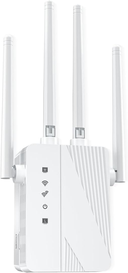 2026 WiFi Extender Signal Booster, Longest Range up to 15000 sq.ft for Home, Wireless Internet Extender with Ethernet Port, 6X Faster Speed WiFi Repeater, 1-Tap Setup, Compatible with 99% Routers