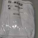 XOGUIBO No Hook Shower Curtain and Liner Set,White Hotel Waffle Shower Curtain with Liner 75" L x 72" W