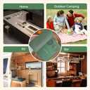 Bar Mat, Bar Accessories, Multifunctional Folding Cocktail Mat with Cutting Board, 18" X 12"(Green) Drying Mats,Bar Mat for Countertops,Bar Decorations for Home, Outdoor Bar Accessories,Travel