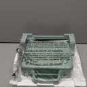 Bella 10"x 20" Ceramic Fold-n-Store Dual Temp Griddle, Fits-anywhere Kitchenware, EverGood Ceramic Nonstick Coating, 2 Temperature Zones up to 400F, Dishwasher Safe Drip Tray, 1500 Watt, Seaglass