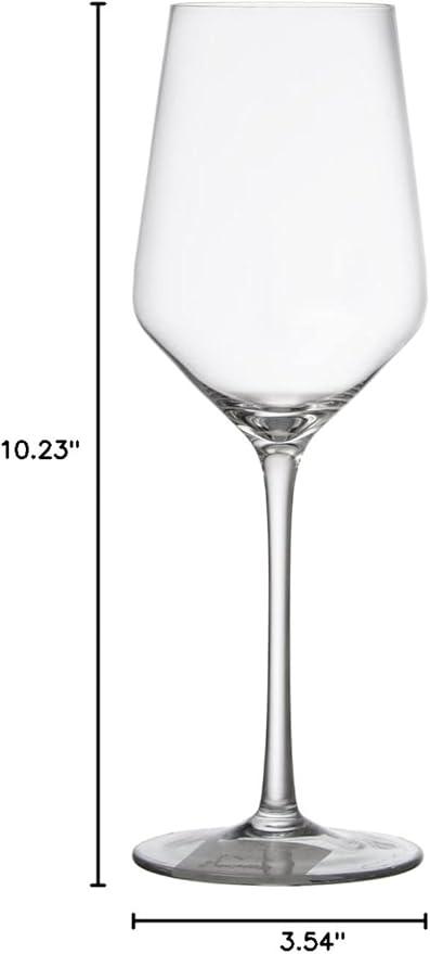 NutriChef Crystal Wine Glasses - 2 Elegant Tall Red and White Wine Clear Stemmed Glass Drinkware, Seamless Bowl, 100% Lead-Free, Dishwasher Safe, for Wine Enthusiasts (Pack of 2)
