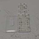 80 Pcs Keyboard Sticker for Long Nails Typing and Gaming, Symbolic and Alphanumeric Sticky Silicone Keys for Keyboards and Laptop (Translucent)