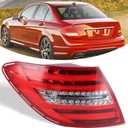 USA Type Tail Light Assembly Compatible With 2011-2014 Mercedes Benz W204 C-Class 250 C300 C350 Tail Lamp Outer Rear Light Left Driver Side 2049060603 MB2800135