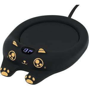 PUSEE Mug Warmer,Coffee Warmer for Desk Candle Warmer Auto Shut Off,Coffee Cup Warmer with 3 Temp Settings,Electric Beverage Warmer Plate for Coffee,Tea,Water Milk and Cocoa(Not Include Cup)