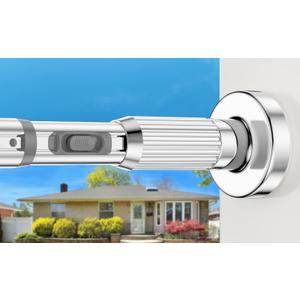 Extra Long Tension Rod 41-165 inch Silver Tension Curtain Rods no Drilling