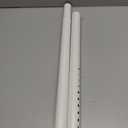Tension Curtain Rod 51-126 Inch, Long Curtain Rod No Drilling for Window or Bathroom, Outdoor Curtain Rods for Patio Tension Rods, Easy to Install, Never Rust, Rod Diameter 1.26 Inches - White