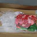 Strawberry Party Balloons Stand Kit 2 Sets with 2 Strawberries Foil Balloons Sweet Strawberry 1st Party Balloon Centerpieces for Tables for Girls Strawberries Birthday Themed Decorations, 10 Inches, 12 Inches