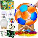 Paint Your Own Soccer Ball Lamp Kit, Soccer Gifts 3D Night Light, Art Supplies Creativity Arts and Crafts for Kids Ages 8-12, Birthday Easter Gifts for Kids Boys Girls Ages 3 4 5 6 7 8 9 10 11 12+