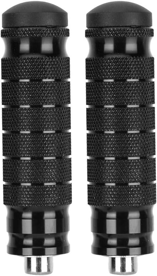 KIMISS Motorcycle Universal 8mm Foot Pegs,1 Pair CNC Aluminum Motorbike Rear Footrests Non-slip Foot Rest Pegs Pedals