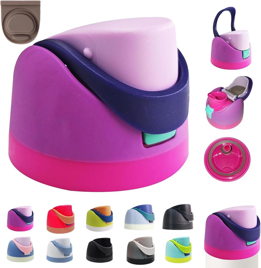 Replacement Lid for Owala freesip, owala lid Replacement BPA-Free,owala top Replacement No Odour and Leak-Proof,Water Bottle Top Lid Compatible with Owala16oz 24oz 32oz 40oz (Purple)