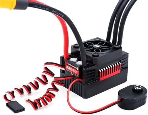 Surpass Hobby Rocket RC Waterproof Supersonic Brushless ESC 60A with Plug for 1/10 RC Car (60A)