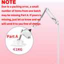 UV Light for Feet, Only Bracket for Foot UV Light, Pedicure Lamp with Stand Adjustable Directionand and Angle, Lamp and Stand Can Be Separated, Foot Floor Lamp for Gel Nails (Only Bracket)