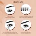 QUEWEL Lash Clusters Kit, 240 Pcs Lash Clusters 30D+40D DIY Lash Extensions Kit with Applicator Tool, Bond and Seal Super Hold, Glue Remover Easy to Apply at Home(30D+40D D MIX8-14)