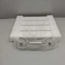 Folding Shower Seat and Bench Wall Mounted, Shower Chair Foldable, Shower Stool Collapsible for Inside Shower Bathroom Bathtub Small Space, 350lb Capacity, Plastic Wood (White)