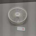 AICase Stand Fan,Folding Portable Telescopic Floor/USB Desk Fan with 10800mAh Rechargeable Battery,4 Speeds Super Quiet Adjustable Height and Head Great for Office Home Outdoor Camping-White