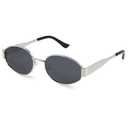 livho Retro Polarized Sunglasses - UV400 Protection, Oval Shape, Metal Frames - Matching Soft Case Inlcuded