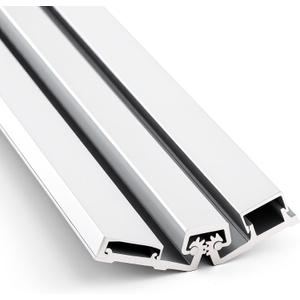 MorningRo 1 Pcs 83" Heavy Duty Continuous Hinge Y, Full Surface Anodized Aluminum Continuous Geared Hinge Center Pivot Tamperproof for Repairing Storefront Door Installations Door (Silver)