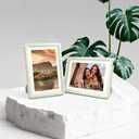 Light Gray 5x7 Picture Frame,2Pack, Fits 5x7 Photo or 4x6 with Mat, Acrylic Front & Durable ABS Frame, Shatterproof UV-Resistant Tabletop Display, Vertical/Horizontal Home Décor Frame