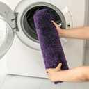 MIULEE Dark Purple Bathroom Rugs, Soft Absorbent Microfiber Bath Rugs Non Slip Quick Dry Fluffy Bath Mats for Bathroom Floor Tub Showers, Machine Washable, 20x30 Inch