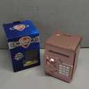 Piggy Bank Electronic Mini ATM for Kids Baby Toy, Safe Coin Banks Money Saving Box Password Code Lock for Children,Boys Girls Best Gift (Rose Gold)