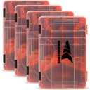 KastKing Tackle Boxes, Plastic Box, Plastic Storage Organizer Box with Removable Dividers - Fishing Tackle Storage - Box Organizer - 2 Packs /4 Packs Tackle Trays - Parts Box