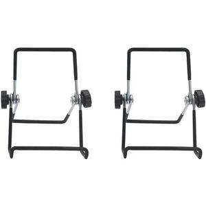 2Pcs Solar Panel Stand Mounting Bracket Adjustable Support Holder Metal Foldable Bracket For Home Outdoor (S)